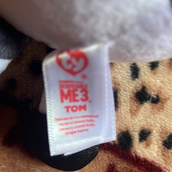 Ty Beanie Babies Despicable Me 3 Tom Prisoner Minion Plush 2017 Yellow - Picture 2 of 3